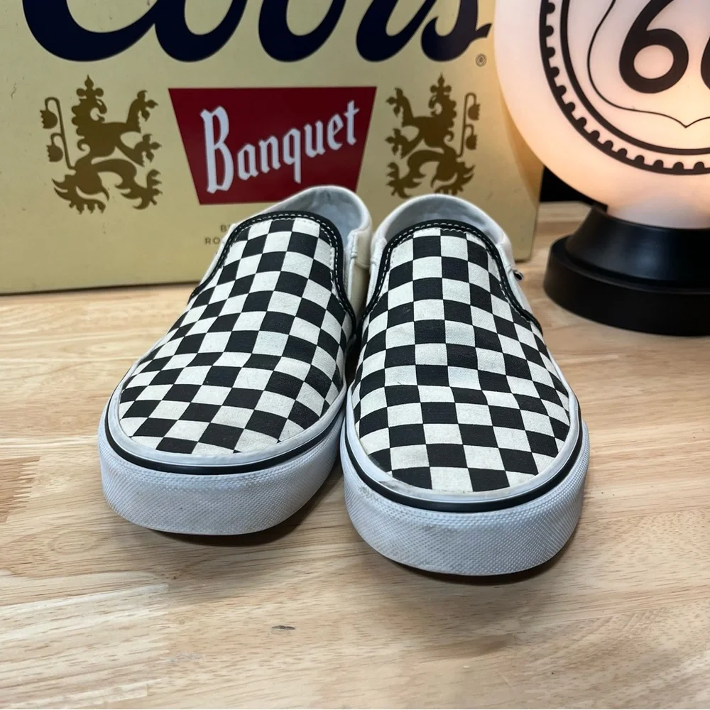 Vans Checkerboard Slip-On Sneakers | woman’s size 8 - Picture 2 of 6